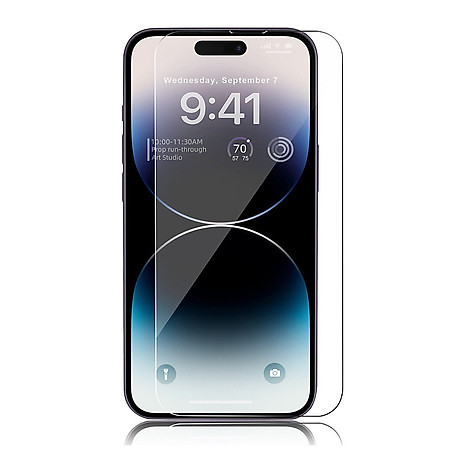 Dán kính cường lực cho iPhone 15 Pro (6.1 inch) Nillkin Amazing H+ Pro (mỏng 0.2 mm, vát cạnh, chống trầy, chống va đập) – Hàng chính hãng