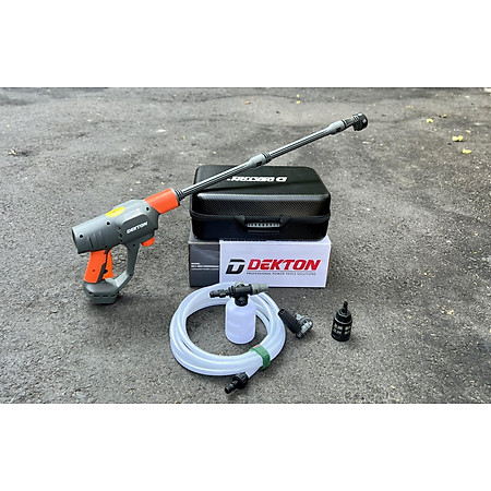 COMBO Máy rửa xe pin Dekton M21-SRX1405PROMAX KÈM 1 PIN M21-B4000M + 1 SẠC M21-S20 DEKTON - KM_T8 -HÀNG CHÍNH HÃNG