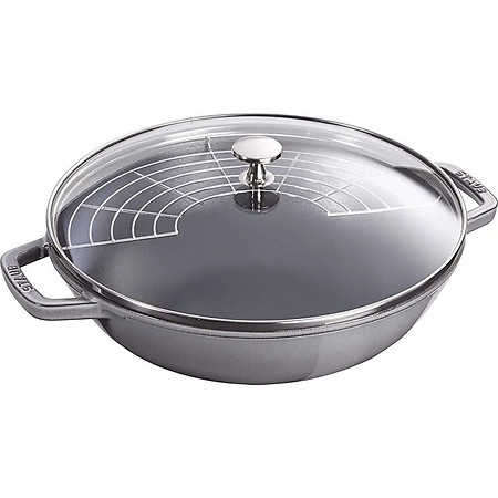 Chảo gang Wok Staub Wok CHE 30cm hàng chính hãng