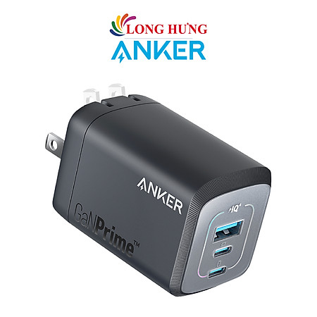 Cốc sạc Anker 737 GaNPrime Wall Charger 100W 2Type-C 1 USB 1 A2343 - Hàng chính hãng