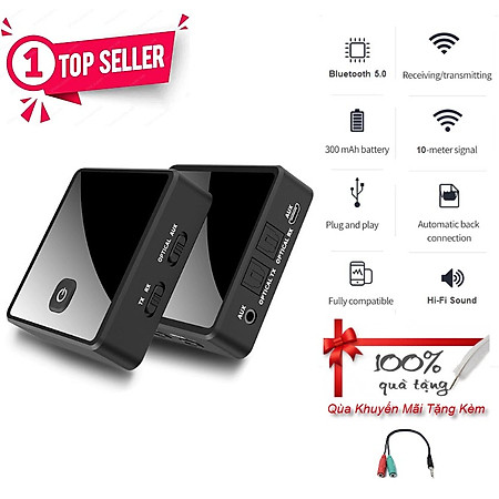 Hàng Chính Hãng - Bộ Thu Phát Âm Thanh Bluetooth 2 Trong 1 FZ-380JA Bluetooth 5.0 Chế Độ Chuyển Đổi Linh Hoạt Tương Thích Rộng Rãi Cổng Kết Nối Đa Dạng Optical 3.5mm Công Nghệ aptX Low Latency Âm Thanh Hi-Fi Tích Hợp Chip DPS Nhỏ Gọn Dễ Sử Dụng - ROGTZ