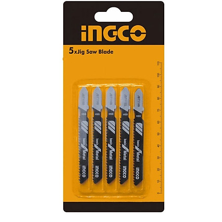 Bộ 5  lưỡi cưa lọng kim loại Ingco JBT118B