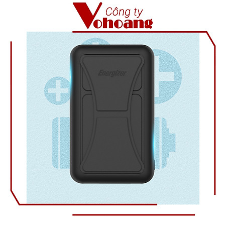Sạc dự phòng Energizer QM10002PQ Sạc nam châm từ tính Dung lượng 10000mAh tích hợp chân đế xếp gọn - Hàng chính hãng