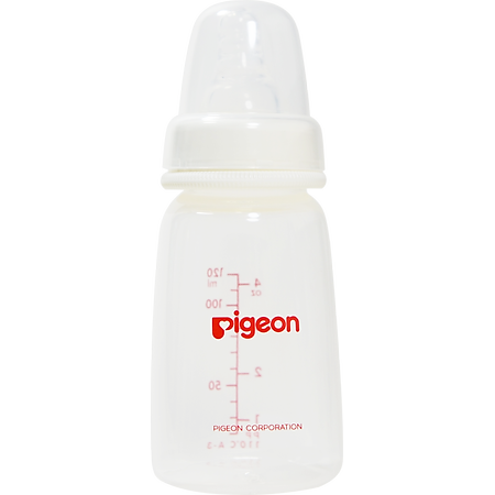 Bình sữa cổ hẹp PP vuông Pigeon 120ml/240ml