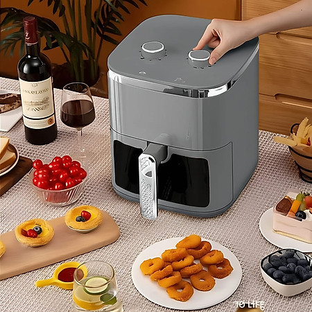 Nồi Chiên Không Dầu 8 Lít Mishio MK391 - Dung Tích Khổng Lồ, Nướng Nguyên Con Gà, Giá Cực Rẻ - Hàng chính hãng