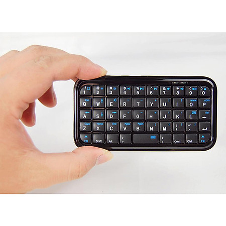 Bàn phím siêu mỏng Mini Bluetooth Keyboard Folio (Đen) DRU - Hàng Chính Hãng