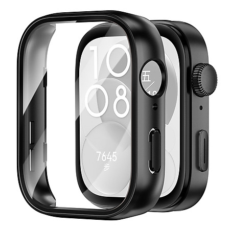 Ốp Case PC Mặt Kính Cường Lực chống va đập cho Huawei Watch Fit 3 - Hàng Chính Hãng