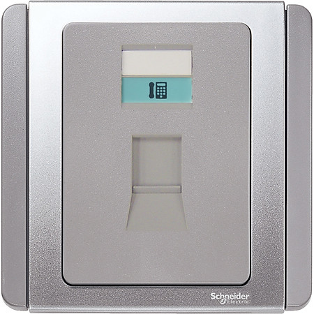 Ổ điện thoại/internet E3031RJK GS  Bạc Schneider | Chính hãng |