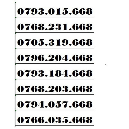 Sim 4G Mobifone LỘC PHÁT đầu số 07xx668 nguyên kít, chưa đăng ký thông tin- Hàng chính hãng