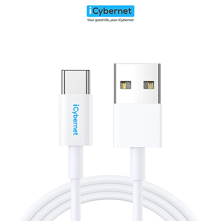 Cáp sạc và truyền dữ liệu 2.4A iCybernet IC-1002 USB to TypeC - Hàng chính hãng