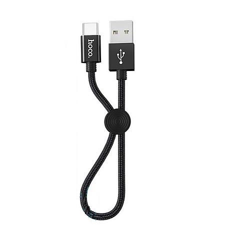 Cáp sạc nhanh 3A truyền dữ liệu Hoco X35 kết nối Type-C dây dù siêu bền dài 25CM cho Android ( 2 màu ) - Hàng chính hãng