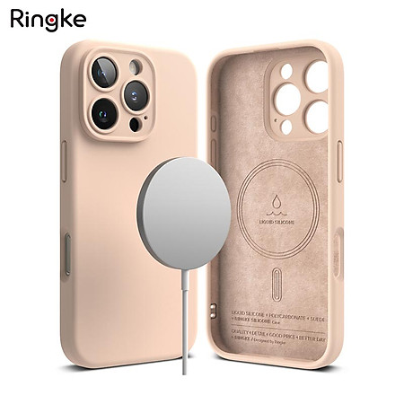 Ốp lưng dành cho iPhone 16 Pro Max/16 Pro/16 Plus/16 RINGKE Silicone Magnetic - Hàng Chính Hãng