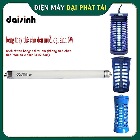 Bóng Đèn Thay Thế Đèn Diệt Côn Trùng Đại Sinh 6W - Hàng Chính Hãng