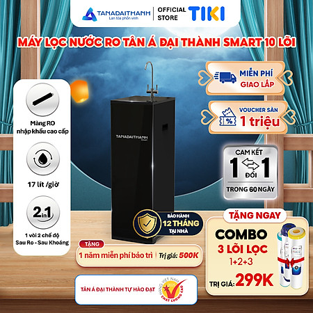 Máy lọc nước RO Tân Á Đại Thành Smart – 10 Lõi, Hàng Chính Hãng, Bảo Hành 12 Tháng