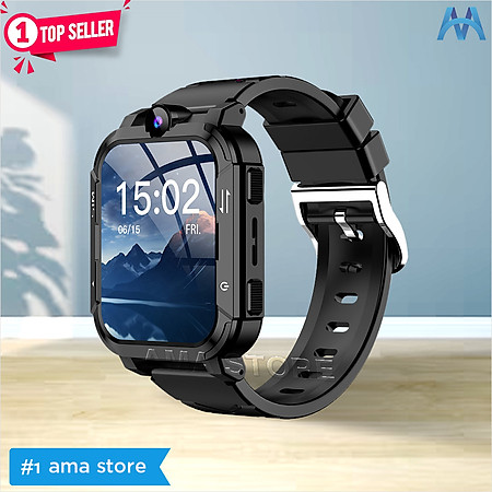 Đồng hồ Thông minh AMA Watch Y86 có CHPlay xem được Youtube có Za.lo Gắn sim 4G Định vị Kép GPS Wifi cho Trẻ em cấp 1 2 - Hàng chính hãng