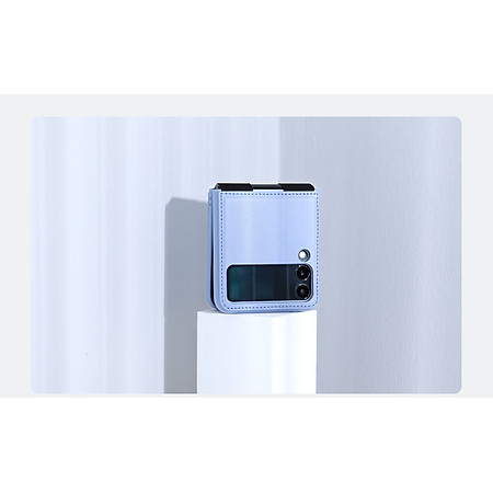 Ốp lưng dành cho SamSung Galaxy Z Flip4 lưng da viền TPU cao cấp hiệu Nillkin Qin - Hàng Nhập Khẩu