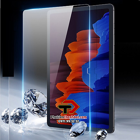 Tấm dán kính cường lực cho SamSung Galaxy Tab S10+ Plus chính hãng Glass Pro+ vát cạnh - Hàng chính hãng