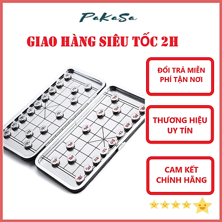 Bàn Cờ Tướng Nam Châm 2 Mặt - Hàng Chính Hãng