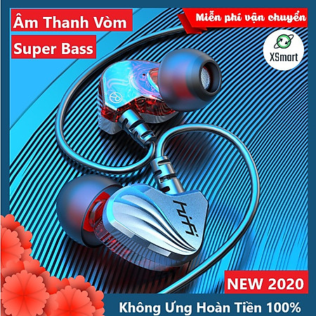 Tai Nghe Nhét Tai XSmart HiFi S2000 Pro Super Bass Chống Ồn Cực Tốt, Âm Thanh Khủng, Chơi Game Ngon - Hàng Chính Hãng
