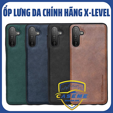 Ốp lưng da dành cho Samsung Galaxy A15/A25/A35/A55 hàng chính hãng X-Level cao cấp - Hàng Chính Hãng