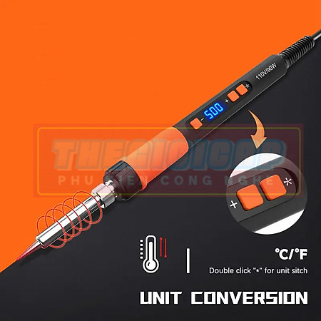 ROGTZ Mỏ Hàn Có Màn Hình LCD Hiển Thị 909DR 80W - Hàng Nhập Khẩu