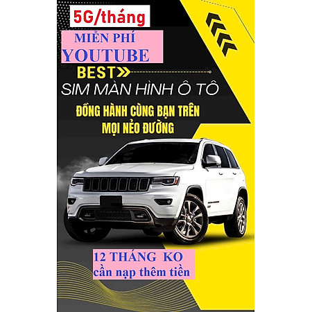 Sim 4G -5G Mobifone chuyên mạng lắp màn hình oto sử dụng 12 tháng không phải nạp thêm tiền- Hàng chính hãng