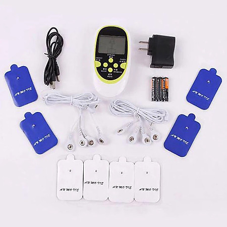 Máy massage xung điện trị liệu 8 miếng dán, 8 chế độ massage, xài pin tiểu - Hàng chính hãng