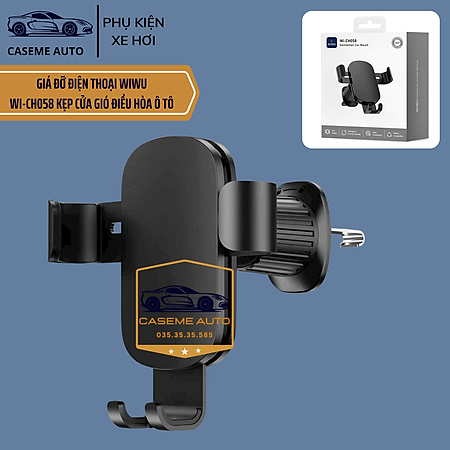 Giá Đỡ Điện Thoại Ô Tô Hiệu Wi Wu Gentleman Wi-CH058 – Chống Trượt, Chắc Chắn, Lắp Đặt Nhanh - Hàng Nhập Khẩu