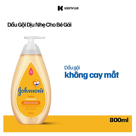 Dầu gội Johnson's Baby dịu nhẹ (800ml)