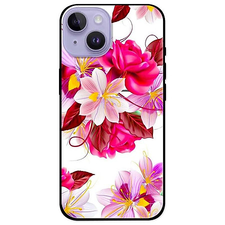 Ốp lưng dành cho Iphone 14 - Iphone 14 Plus - Iphone 14 Pro - Iphone 14 Pro Max - Hoa Hồng Nền Trắng
