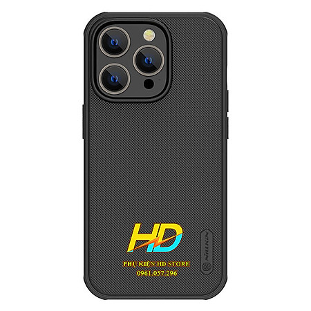 Ốp Lưng Chống Trượt Dành Cho iPhone 14 Pro Chính Hãng Nillkin SUPER FROSTED SHIELD PRO - Hàng Chính Hãng