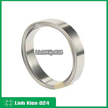 Kẽm hàn Cell pin dây niken hàn pin cuộn 1m Dầy 0.1mm rộng 6mm, 8mm