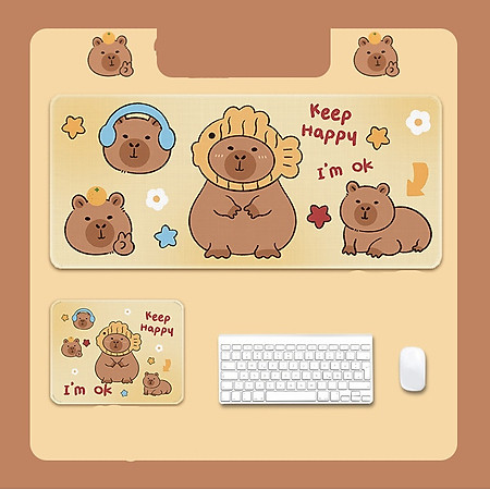 Miếng Lót Chuột Capypara Chuột Lang Nước Kurumi Hoạt Hình Cute Nhiều Size Mouse Pad HotTrend_ Hàng Chính Hãng