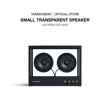 Loa Trong Suốt - Small Transparent Speaker - Nhỏ - Màu Đen - Hàng Chính Hãng