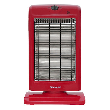 Sưởi Điện 3 Bóng Halogen Sunhouse Shd7016 (1000W) - Đỏ Đen - Hàng Chính Hãng