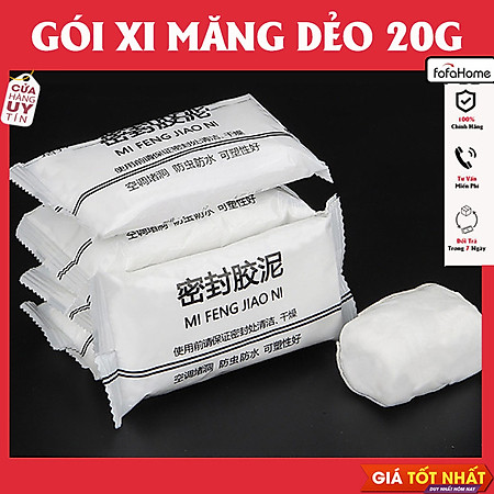 Gói Xi Măng Dẻo 20g Bịt Lỗ Điều Hoà, Đường Ống Nước, Keo Dán Lỗ Tường Bằng Xi Măng