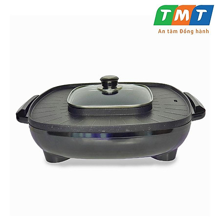 Nồi lẩu điện nướng vuông 2 in 1 đa năng HA-688