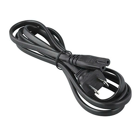 Dây nguồn 2 chân, cáp nguồn đầu chui số 8 dành cho đèn sạc, quạt sạc, loa kéo, máy in nhiệt... - Hàng nhập khẩu