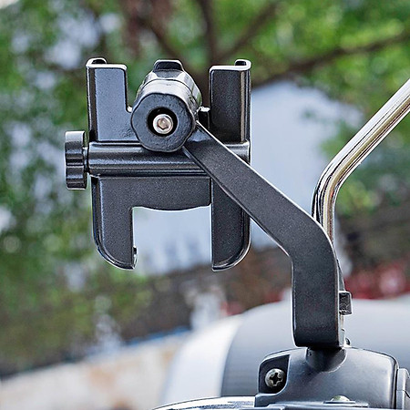 Giá đỡ kẹp điện thoại cho xe máy/ xe mô tô Selfiecom C2 - Chống trộm, chống rung lắc, dễ dàng lắp đặt