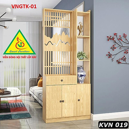 TỦ KỆ TRANG TRÍ KIÊM VÁCH NGĂN PHÒNG KHÁCH VNGTK-01