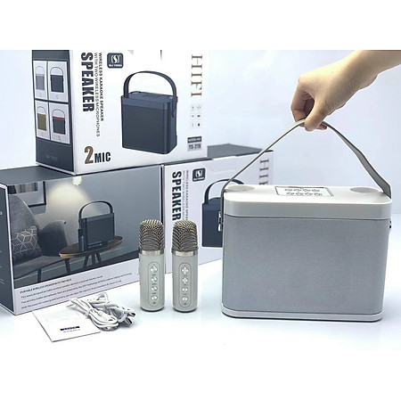 Loa Bluetooth Karaoke  Sothing YS-219 Kèm 2 Micro Có Quai Xách Du Lịch- Hàng chính hãng