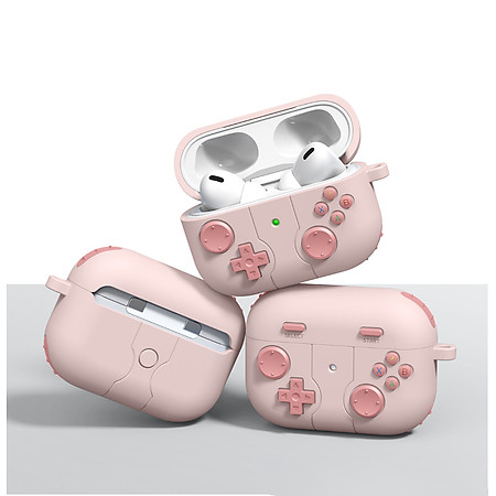 Case vỏ ốp bọc tai nghe dành cho Airpods 4, airpod Pro 2 silicon kèm móc kim loại - HÀNG CHÍNH HÃNG