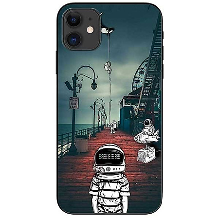 Ốp lưng dành cho Iphone 12 Mini mẫu Vũ Trụ Mặt Trăng Sọc