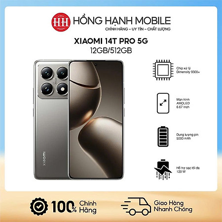 Điện Thoại Xiaomi 14T Pro 5G 12GB/512GB - Hàng Chính Hãng