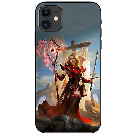 Ốp lưng dành cho Iphone 12 Mini mẫu Cô Gái Trượng Đỏ