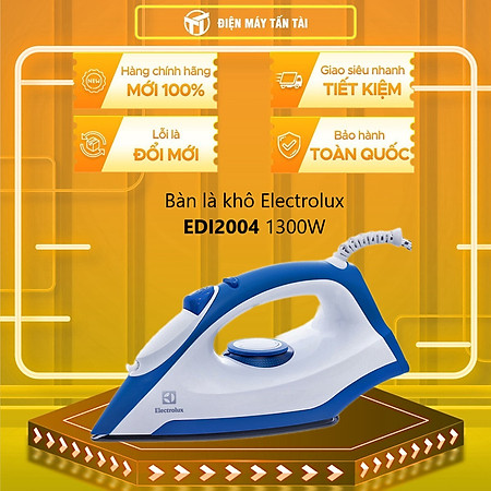 Bàn Ủi Khô Electrolux EDI2004 - Trắng Xanh - Hàng chính hãng