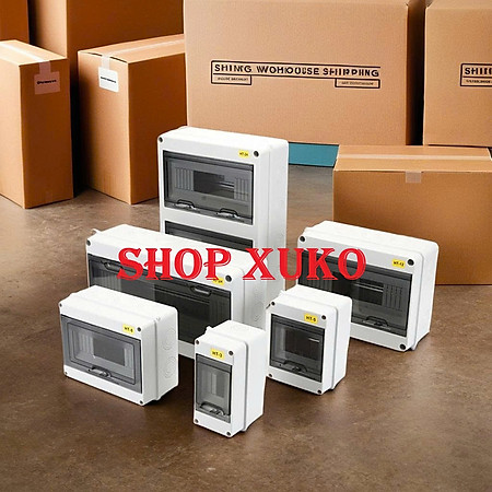 Tủ điện nhựa HT gắn ngoài trời IP65 chống nước từ 2,3,5,8,12,15,18,24 way