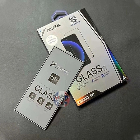 Dán kính cường lực full màn hình 3D cho Samsung Galaxy S25 Ultra / S25 Plus / Galaxy S24 Ultra / S24 Plus hiệu Anank Glass 3D - Viền siêu mỏng, Siêu mượt, lớp Phủ nano chống vân tay, thương hiệu nhật bản, vát cạnh 3D - Hàng nhập khẩu