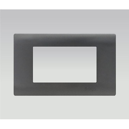 Dòng mặt công tắc xám nhựa PC hoặc nhôm vân xước thương hiệu DoBo