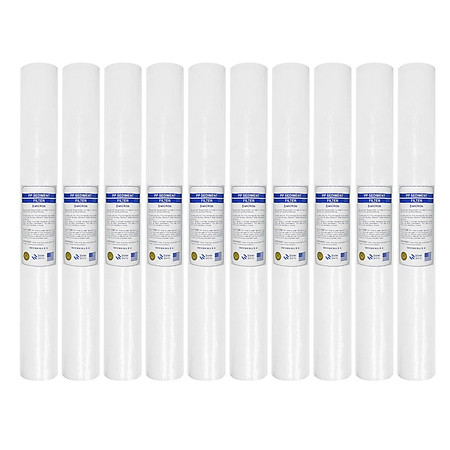 Bộ 10 lõi lọc nước số 1| PP 5micron 20 inch dùng cho bộ lọc thô, máy lọc nước R.O 30-50L/h (Hàng chính hãng)